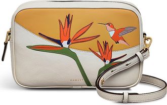 Radley London Birds Of Paradise Small Zip Around Crossbody Bag in Chalk at Nordstrom
