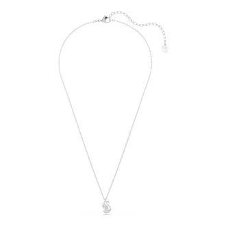 Swarovski Zwaan Halsketting - Dames - Accessoires - Wit - Maat: ONE Size Leer