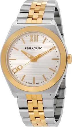 Ferragamo Vega Quartz Silver Dial Mens Watch SFKI01024