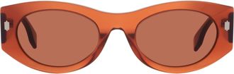 Fendi Bordeaux Oval Ladies Sunglasses FE40125I 68S 52