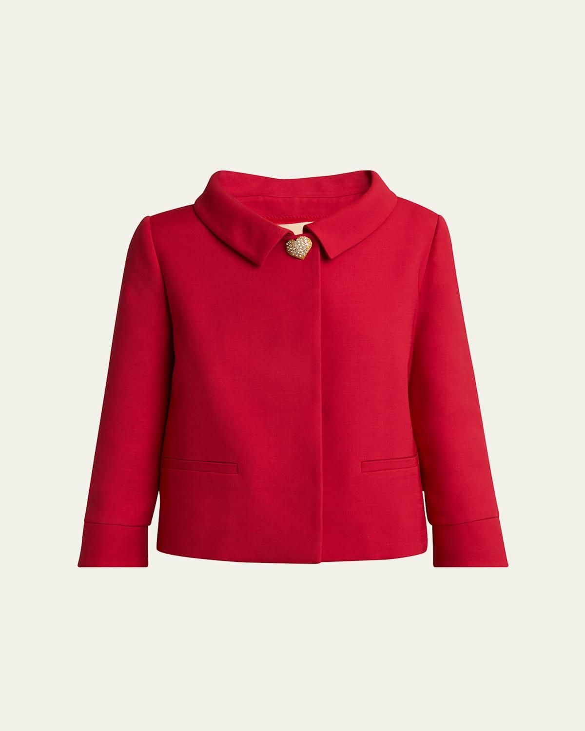 【関税＆送料込み】Valentino Garavani Jacket With Pludepois Valentino Garavani Shantung Jacket With Pludepois Prin