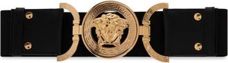 Versace Medusa 95 Leren Riem 6 cm - Dames - Riemen - Zwart - M - Leer - Accessoires