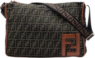 Fendi Pre-owned Cross Body Bags, female, Brown, Size: ONE SIZE Pre-owned Crossbody Bag