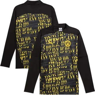 Puma Mens Puma Black Borussia Dortmund 2024/25 Pre-Match Quarter-Zip Top at Nordstrom, Size X-Large