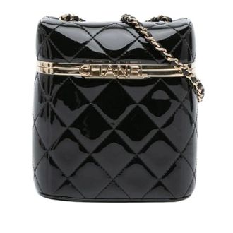 Chanel Pre-owned Vanity Bag - Dames - Pre-owned - Zwart - Maat: ONE Size Leer