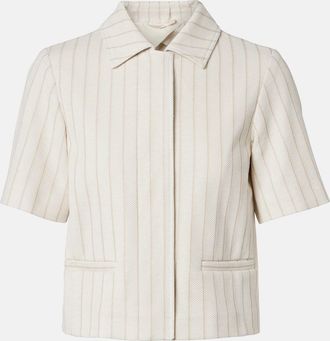 Max Mara Striped cotton jacket