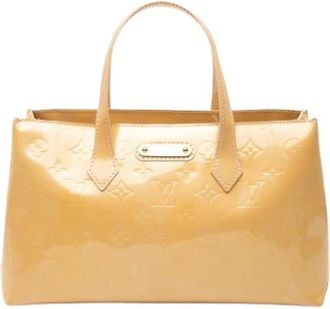Louis Vuitton Pre-owned The Wilshire PM - Dames - Vintage Handtas - Beige - ONE Size - Leer - Vintage