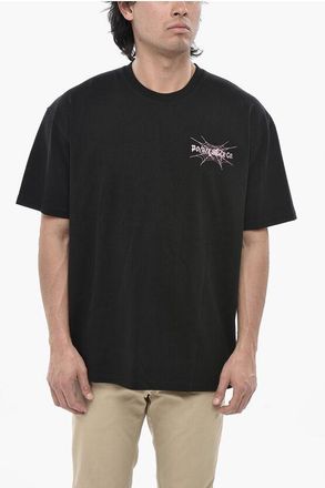 Polar Skate Co. Crewneck T-Shirt SPIDERWEB in Solid Color with Front Print size Xl