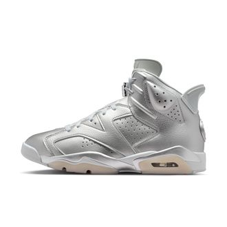 Nike Jordan Mens Air Jordan 6 Retro x Paris Saint-Germain Metallic Silver Shoes in Grey | IQ5135-001