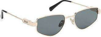 Quay Hit Single Fashion Sunglasses Gold/Black, Metal Frames/Polycarbonate