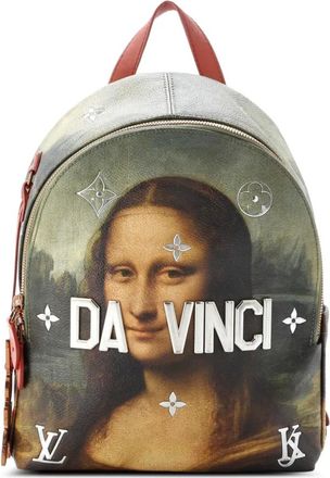 Louis Vuitton Palm Springs Limited Edition Jeff Koons Da Vinci PM canvas rugzak met print - Veelkleurig