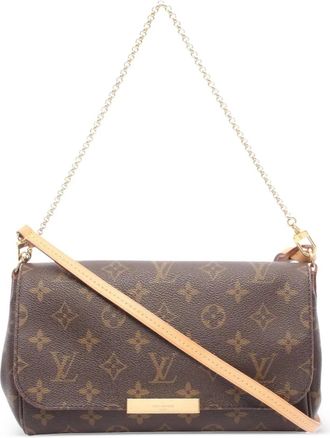Louis Vuitton Borsa a tracolla Favorite MM con monogramma 2014 - Marrone