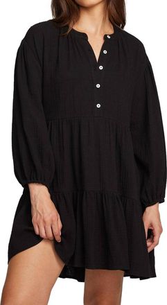 Chaser Magnolia Mini Dress In Licorice