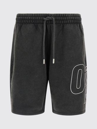 Off-white Pantaloncino di cotone con logo Off-white