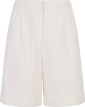 PESERICO Shorts a vita alta - Toni neutri