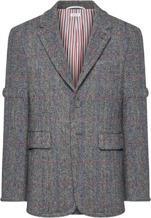 Thom Browne Blazer Hunting in tweed - Grigio