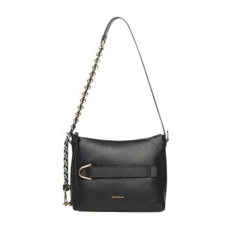 Coccinelle Shoulder Bags, female, Black, Size: ONE SIZE Handbag Puffy Smooth Lea