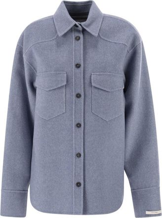 Sportmax Palpiti - Oversized Shirt In Pure Wool