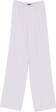 Emporio Armani Wide Broeken - Dames - Wijde Broeken - Paars - M - Broeken