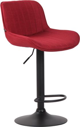 Clp Taburete De Bar Lentini En Tela Rojo Negro