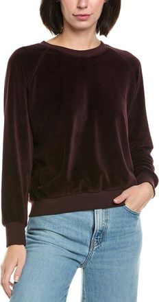 perfectwhitetee Perfectwhitetee Velour Shrunken Raglan Sweatshirt