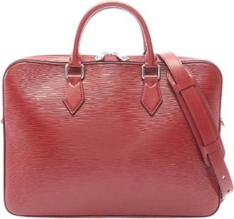 Louis Vuitton Pre-owned Dandy MM Epi Leder 2-weg Aktetas - Heren - Vintage Handtas - Rood - ONE Size - Leer - Vintage