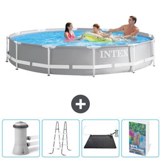 Intex Piscina Prism Frame Redonda - 366x76 Cm - 7-piezas Scb128