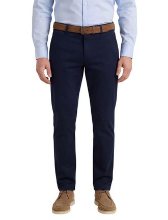 Meyer bonn donkerblauw effen pantalon normale fit