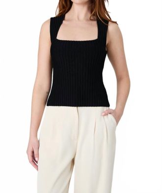 French Connection Ottoman Top In Black