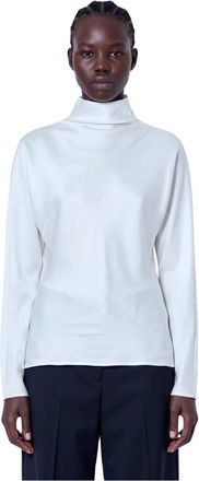R&oacute;he Minimal Waisted Top - Dames - Longsleeves - Wit - S - Tops