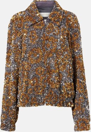 Dries Van Noten Sequined blouson jacket
