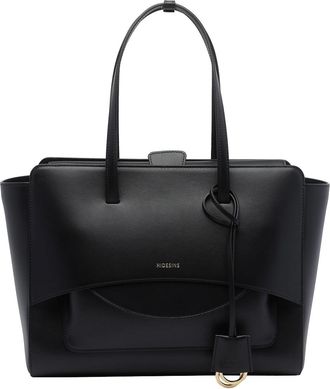 Hidesins Black Large Flip Handbag