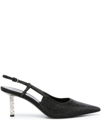 Givenchy Pumps G Cube 75mm con cinturino posteriore - Nero