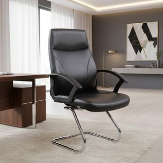 Dmora Silla De Oficina Dgliozz, Silla Ejecutiva Con Reposabrazos, Silla De Oficina Ergon&oacute;mica, Negro, Negro, 60x59h95, Cm - Dmora