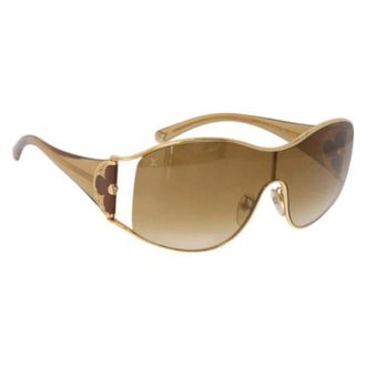 Louis Vuitton Pre-owned Canvas Zonnebril - Dames - Pre-owned - Geel - Maat: ONE Size
