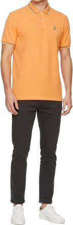 Psycho Bunny Thomas Performance Polo Shirt In Orange