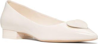 Kate Spade New York lover crinkle patent leather low pump in Cream at Nordstrom, Size 6.5