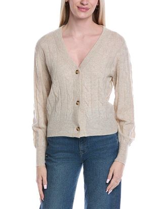 Brodie Cable Wool & Cashmere-Blend Cardigan