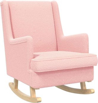 vidaXL Mecedora Rosa 62 X 80 X 85 Cm Boucl&eacute; Vidaxl