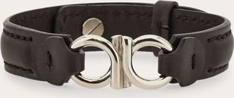 Ferragamo Men Double Gancini bracelet Silver