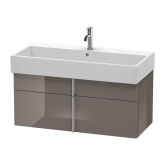 Duravit Duravit Vero Air Mueble De Pared 98,4 X 43,1 Cm, 1 Caj&oacute;n, 1 Extra&iacute;ble, Para Vero Air 235010, Color (frente/cuerpo): Laca De Color Gris Franela De Alto