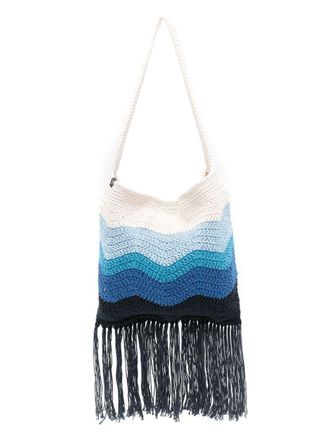 NANNACAY Priya crochet shoulder bag - Blue