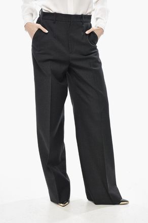 Gucci Pantaloni a Gamba Dritta in Lana Twill Gucci