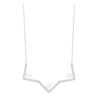 Swarovski Accessoires, Dames, Wit, ONE Size, Edify Medium Ketting