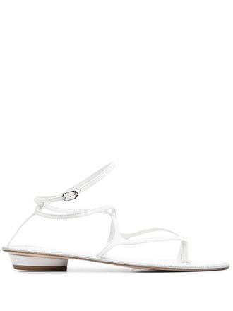 Le Silla strappy leather sandals - White