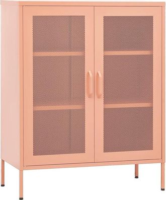 Berkfield Home Storage Cabinet Pink 80x35x101.5 cm Steel