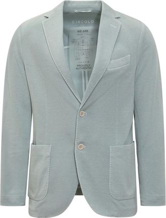 Circle Of Trust Single-breasted Jacket - Heren - Blazers - Blauw - XL - Leer - Jassen