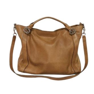 Gucci Pre-owned Handbags, female, Brown, Size: ONE SIZE Pre-owned Vintage Handbag