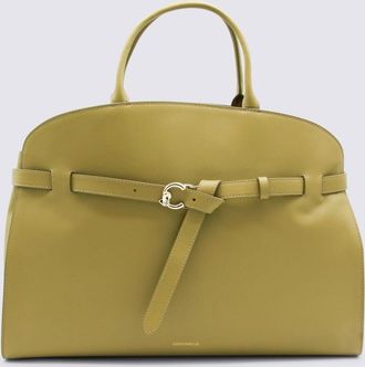 Coccinelle Seagrass Leather Sabine Top Handle Bag