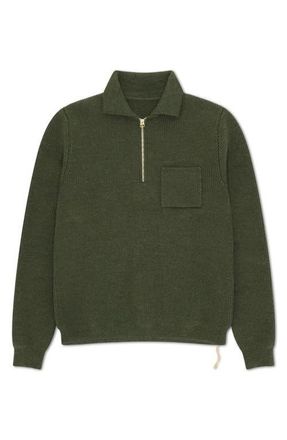 Fortela Dumbo Zippered Sweater in Green at Nordstrom, Size Large Eu